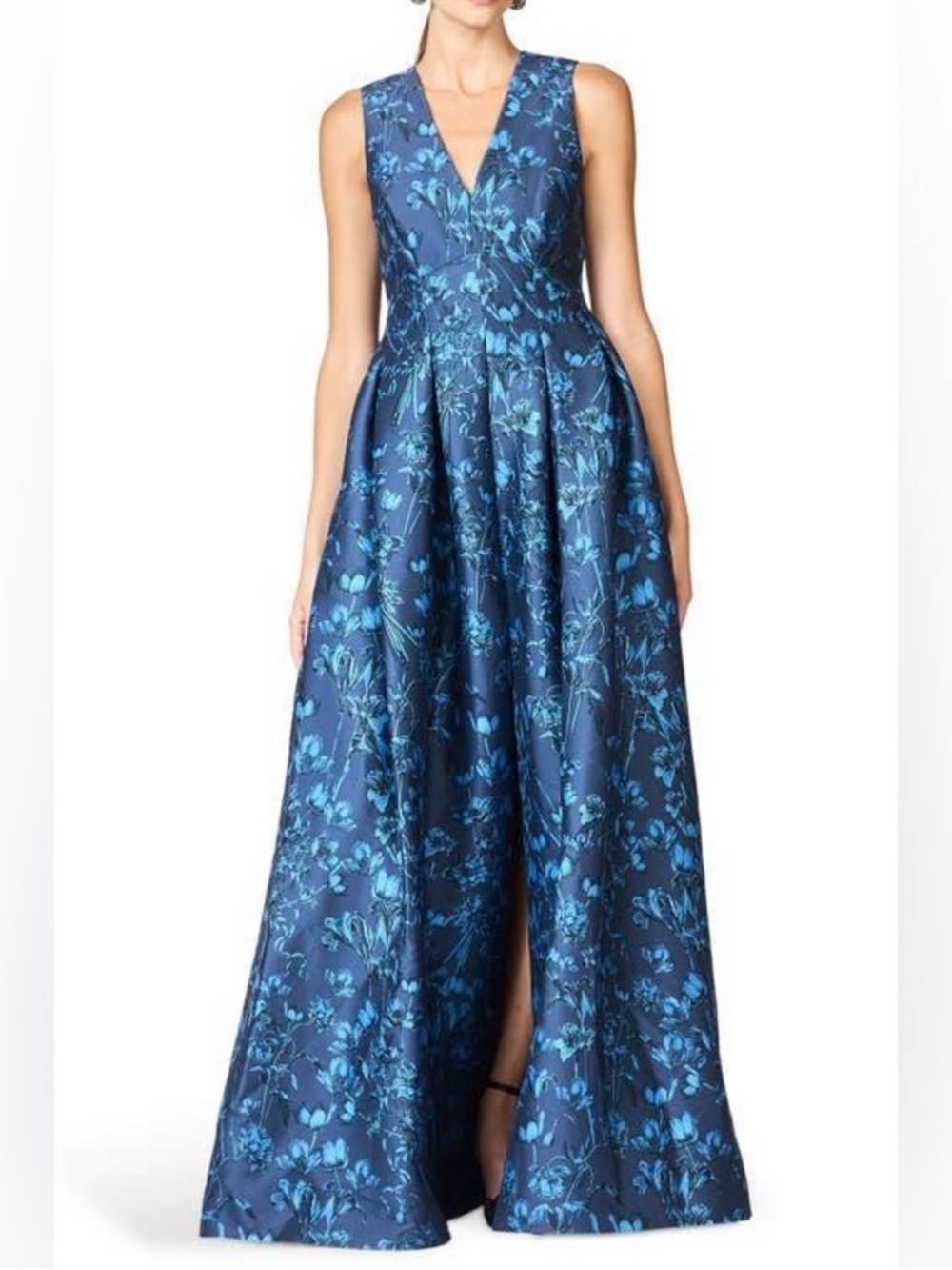 Sachin + Babi Brooke Floral Mikado Gown
